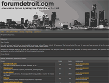 Tablet Screenshot of forumdetroit.com